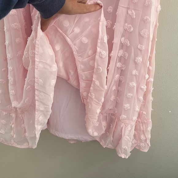 Pink Ruffled Maternity Dress - Picture 4 of 5